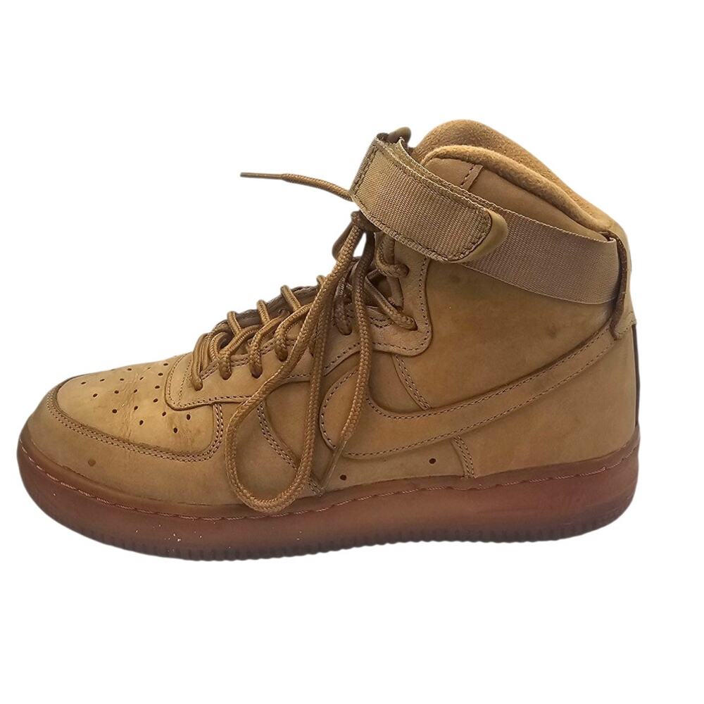 Nike Kids Wheat Tan Air Force 1 High LV8 3 Sneakers